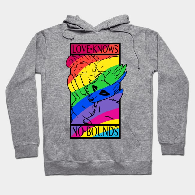 Love Knows No Bounds (light) Hoodie by DangerFox